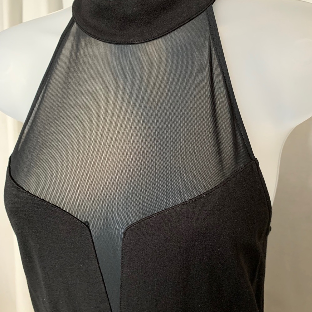 Halter top black dress with mesh, Divided by H&M